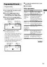Preview for 11 page of Sony CMT-M100 Operating Instructions Manual