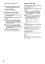 Preview for 14 page of Sony CMT-M100 Operating Instructions Manual