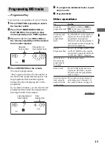 Preview for 17 page of Sony CMT-M100 Operating Instructions Manual