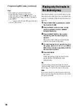 Preview for 18 page of Sony CMT-M100 Operating Instructions Manual