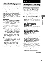 Preview for 19 page of Sony CMT-M100 Operating Instructions Manual