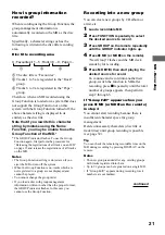 Preview for 21 page of Sony CMT-M100 Operating Instructions Manual