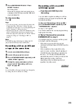 Preview for 23 page of Sony CMT-M100 Operating Instructions Manual