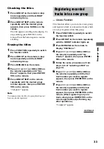 Preview for 33 page of Sony CMT-M100 Operating Instructions Manual