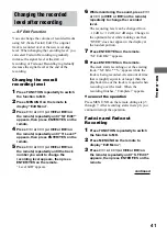 Preview for 41 page of Sony CMT-M100 Operating Instructions Manual