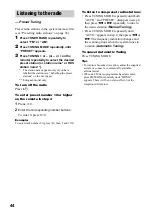 Preview for 44 page of Sony CMT-M100 Operating Instructions Manual