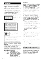 Preview for 2 page of Sony CMT-M333NT Operating Instructions Manual