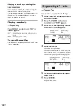 Предварительный просмотр 12 страницы Sony CMT-M333NT Operating Instructions Manual