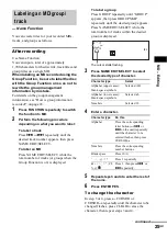 Preview for 25 page of Sony CMT-M333NT Operating Instructions Manual