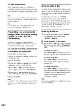 Preview for 26 page of Sony CMT-M333NT Operating Instructions Manual