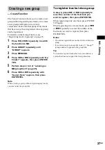 Preview for 27 page of Sony CMT-M333NT Operating Instructions Manual