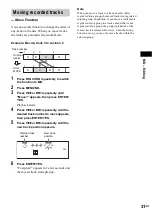 Предварительный просмотр 31 страницы Sony CMT-M333NT Operating Instructions Manual