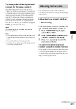 Preview for 37 page of Sony CMT-M333NT Operating Instructions Manual