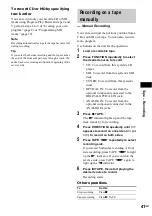 Preview for 41 page of Sony CMT-M333NT Operating Instructions Manual