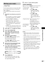 Preview for 43 page of Sony CMT-M333NT Operating Instructions Manual