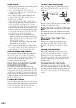 Preview for 62 page of Sony CMT-M333NT Operating Instructions Manual