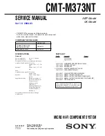 Preview for 1 page of Sony CMT-M373NT Specifications