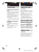 Preview for 16 page of Sony CMT-M70 Primary Operating Instructions Manual