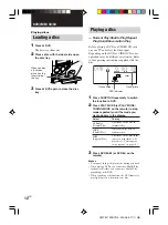 Предварительный просмотр 12 страницы Sony CMT-M700DVD Operating Instructions Manual