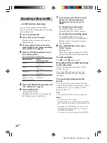 Preview for 40 page of Sony CMT-M700DVD Operating Instructions Manual