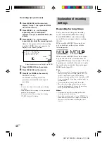 Preview for 46 page of Sony CMT-M700DVD Operating Instructions Manual