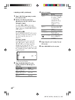 Preview for 48 page of Sony CMT-M700DVD Operating Instructions Manual