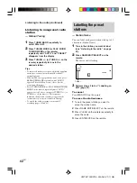 Preview for 62 page of Sony CMT-M700DVD Operating Instructions Manual