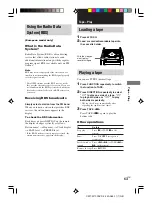 Preview for 63 page of Sony CMT-M700DVD Operating Instructions Manual