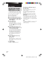 Preview for 64 page of Sony CMT-M700DVD Operating Instructions Manual