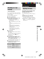 Preview for 65 page of Sony CMT-M700DVD Operating Instructions Manual