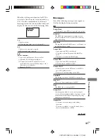 Preview for 81 page of Sony CMT-M700DVD Operating Instructions Manual