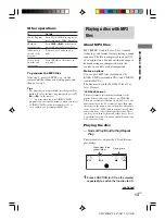 Предварительный просмотр 13 страницы Sony CMT-M80V Operating Instructions Manual