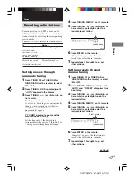 Preview for 17 page of Sony CMT-M80V Operating Instructions Manual