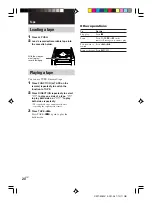 Preview for 20 page of Sony CMT-M80V Operating Instructions Manual