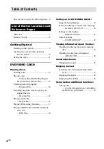 Preview for 4 page of Sony CMT-M90DVD - Micro Hi Fi Component System Operating Instructions Manual