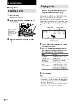 Предварительный просмотр 12 страницы Sony CMT-M90DVD - Micro Hi Fi Component System Operating Instructions Manual