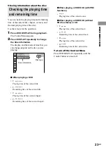 Предварительный просмотр 23 страницы Sony CMT-M90DVD - Micro Hi Fi Component System Operating Instructions Manual