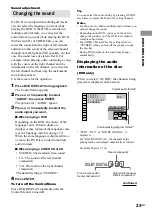 Предварительный просмотр 25 страницы Sony CMT-M90DVD - Micro Hi Fi Component System Operating Instructions Manual