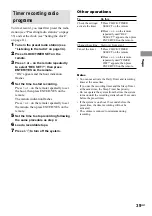 Preview for 39 page of Sony CMT-M90DVD - Micro Hi Fi Component System Operating Instructions Manual