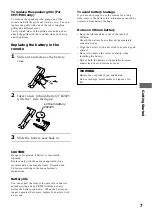 Предварительный просмотр 7 страницы Sony CMT-MD1 - Micro Hi Fi Component System Operating Instructions Manual