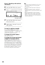 Preview for 10 page of Sony CMT-MD1 - Micro Hi Fi Component System Operating Instructions Manual