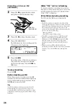 Предварительный просмотр 16 страницы Sony CMT-MD1 - Micro Hi Fi Component System Operating Instructions Manual