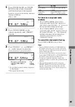 Preview for 19 page of Sony CMT-MD1 - Micro Hi Fi Component System Operating Instructions Manual