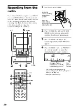 Предварительный просмотр 20 страницы Sony CMT-MD1 - Micro Hi Fi Component System Operating Instructions Manual