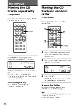 Предварительный просмотр 22 страницы Sony CMT-MD1 - Micro Hi Fi Component System Operating Instructions Manual