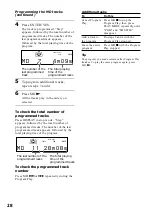 Preview for 28 page of Sony CMT-MD1 - Micro Hi Fi Component System Operating Instructions Manual