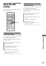 Предварительный просмотр 29 страницы Sony CMT-MD1 - Micro Hi Fi Component System Operating Instructions Manual