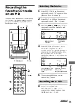 Предварительный просмотр 31 страницы Sony CMT-MD1 - Micro Hi Fi Component System Operating Instructions Manual