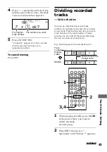 Предварительный просмотр 43 страницы Sony CMT-MD1 - Micro Hi Fi Component System Operating Instructions Manual