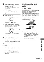 Preview for 45 page of Sony CMT-MD1 - Micro Hi Fi Component System Operating Instructions Manual